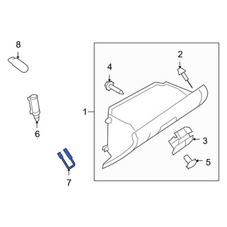 Mazda OE - Front Glove Box Door Striker