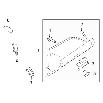 Mazda OE - Instrument Panel - Glove Box
