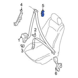 Mazda OE - Front Seat Belt Anchor Plate Cover