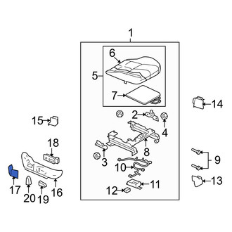 Mazda OE - Front Right Seat Belt Anchor Plate Cover