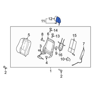 Mazda OE - Front Left Headrest