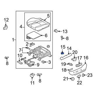 Mazda OE - Front Left Seat Track Cap