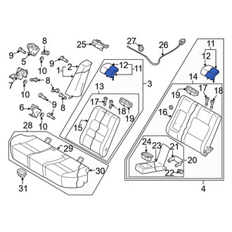 Mazda OE - Rear Headrest