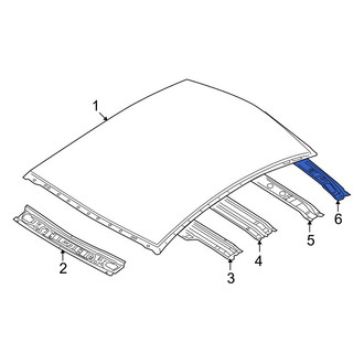 Mazda OE - Rear Roof Header Panel