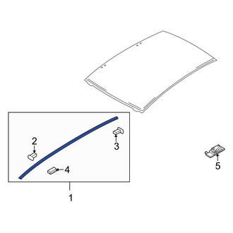 Mazda OE - Left Roof Molding