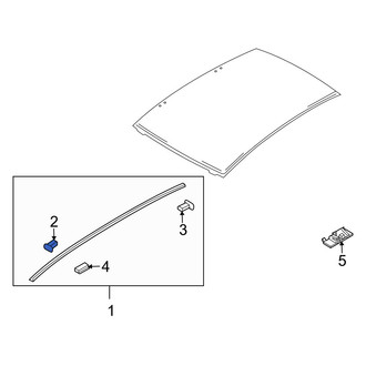 Mazda OE - Front Left Roof Molding Cap