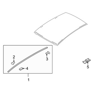 Mazda OE - Roof - Exterior Trim (W/O Sunroof)