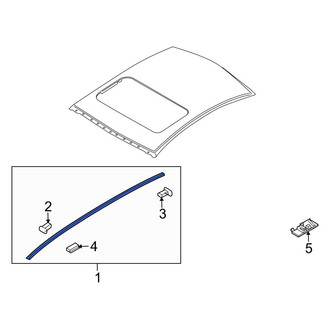 Mazda OE - Right Roof Molding