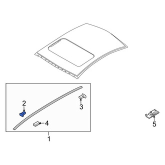 Mazda OE - Front Right Roof Molding Cap