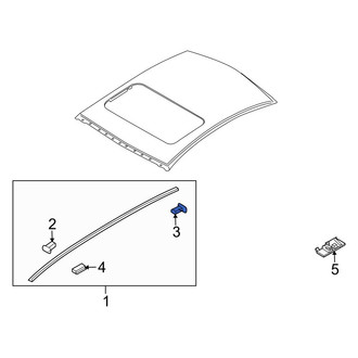 Mazda OE - Rear Left Roof Molding Cap