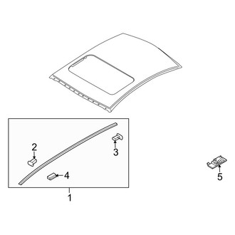 Mazda OE - Roof - Exterior Trim (With Sunroof)