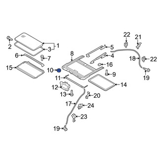 Mazda OE - Sunroof Frame Nut