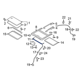 Mazda OE - Sunroof Deflector