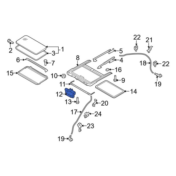 Sunroof Motor