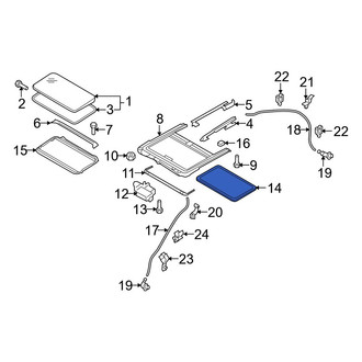 Mazda OE - Sunroof Opening Trim