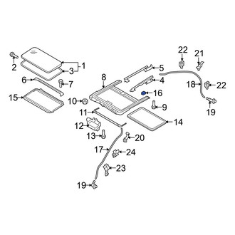 Mazda OE - Left Sunroof Stopper