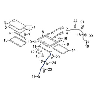 Mazda OE - Front Sunroof Drain Hose