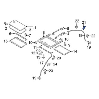 Mazda OE - Sunroof Drain Hose Clip