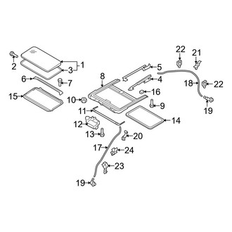 Mazda OE - Roof - Sunroof (With Sunroof)