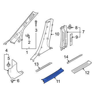 Mazda OE - Front Right Outer Door Sill Plate