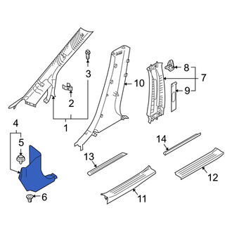 Mazda OE - Left Kick Panel Trim