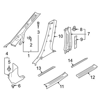 Mazda OE - Pillars, Rocker & Floor - Interior Trim