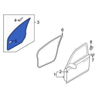 Mazda OE - Front Left Outer Door Seal