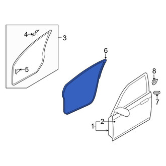 Mazda OE - Front Left Inner Door Seal