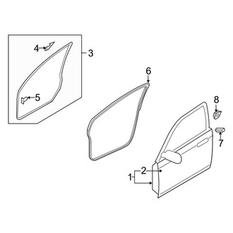Mazda OE - Front Door - Door & Components