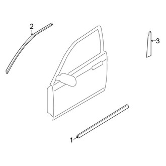 Mazda OE - Front Door - Exterior Trim
