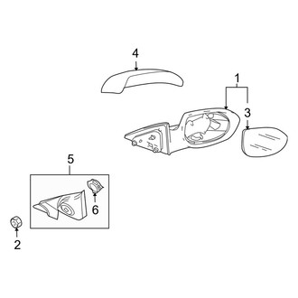 Mazda OE - Front Door - Outside Mirrors (W/O Turn Lamp)