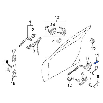 Mazda OE - Door Latch Bolt