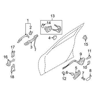 Mazda OE - Front Door - Lock & Hardware