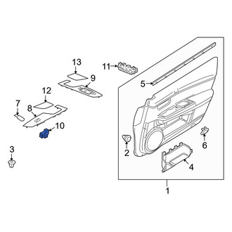 Mazda OE - Front Right Door Window Switch