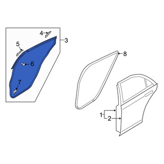 Mazda OE - Rear Right Outer Door Seal