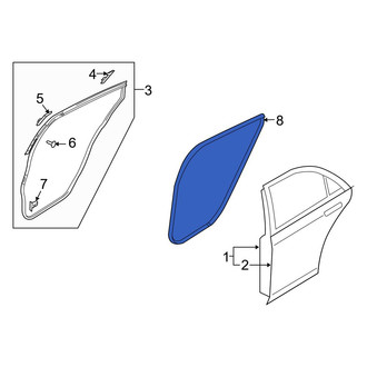 Mazda OE - Rear Right Inner Door Seal