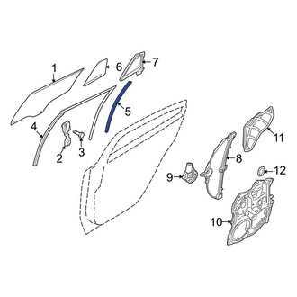 Mazda OE - Rear Left Door Window Division Bar