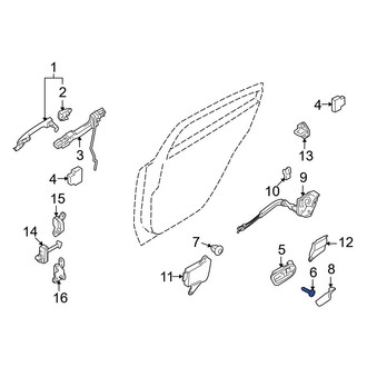 Mazda OE - Inner Interior Door Handle Bolt