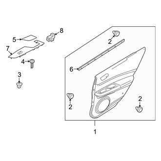 Mazda OE - Rear Door - Interior Trim