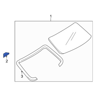 Mazda OE - Back Glass Spacer