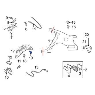 Mazda OE - Cowl Molding Clip