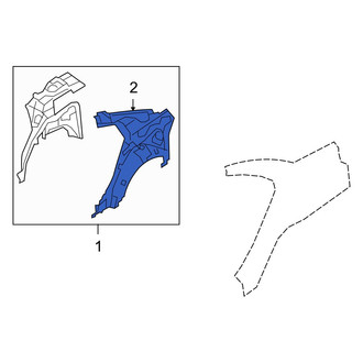 Mazda OE - Rear Left Inner Quarter Panel