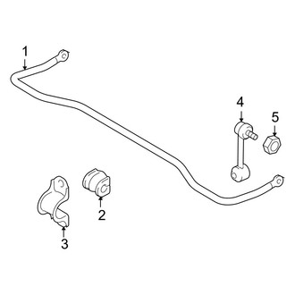 Mazda OE - Rear Suspension - Stabilizer Bar & Components