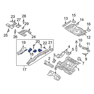 Mazda OE - Rear Right Frame Side Member Assembly