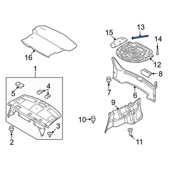 Mazda OE - Spare Tire Compartment Cover Bolt
