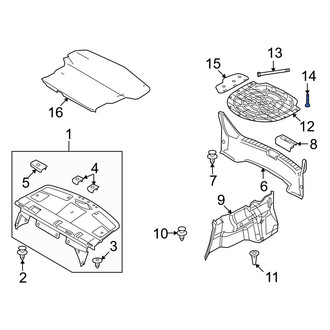 Mazda OE - Spare Tire Compartment Cover Bolt