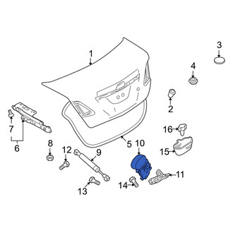 Mazda OE - Rear Deck Lid Latch