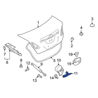 Mazda OE - Rear Deck Lid Striker