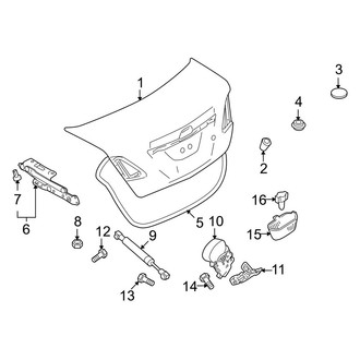Mazda OE - Trunk Lid - Lid & Components