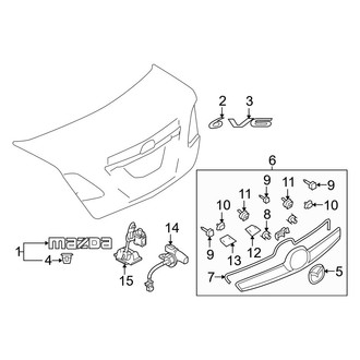 Mazda OE - Trunk Lid - Exterior Trim